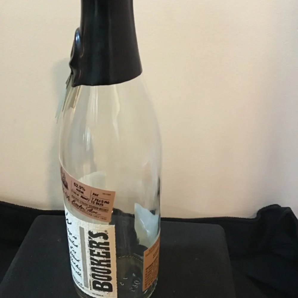 Bookers Bourbon 2024 04 Jimmy's Batch Empty Unrinsed Small‎ Batch Bourbon Bottle